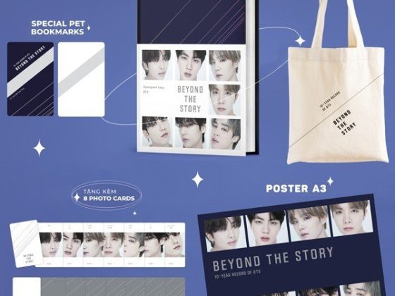 10-Year Record Of BTS - Beyond The Story - Bìa Cứng - Tặng Kèm 1 PET Bookmark 8 Photo Cards 1 Poster A3 1 Túi Tote PDF