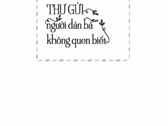 Thư Gửi Người Đàn Bà Không Quen Biết - Nguyễn Hiến Lê PDF