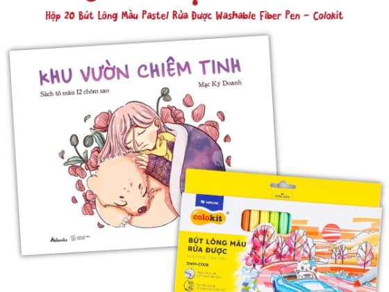 Bộ Khu Vườn Chiêm Tinh - Sách Tô Màu 12 Chòm Sao Hộp 20 Bút Lông Màu Pastel Rửa Được Washable Fiber Pen - Colokit SWM-C008 PDF