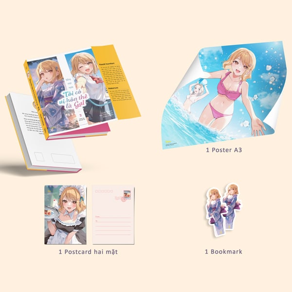 Bỗng Một Ngày Tôi Có Vị Hôn Thê Là Gal - Tập 2Bế Postcard Hai Mặt Poster A3 PDF Bỗng Một Ngày Tôi Có Vị Hôn Thê Là Gal - Tập 2Bế Postcard Hai Mặt Poster A3 PDF
