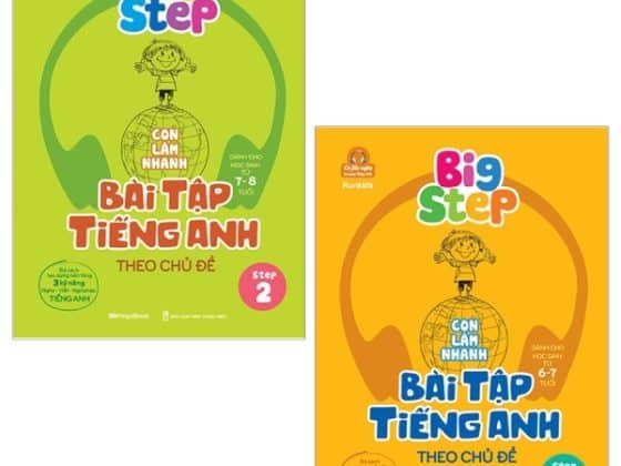 Combo Big Step - Con Làm Nhanh Bài Tập Tiếng Anh Theo Chủ Đề Step 1 Và 2 Bộ 2 Tập PDF